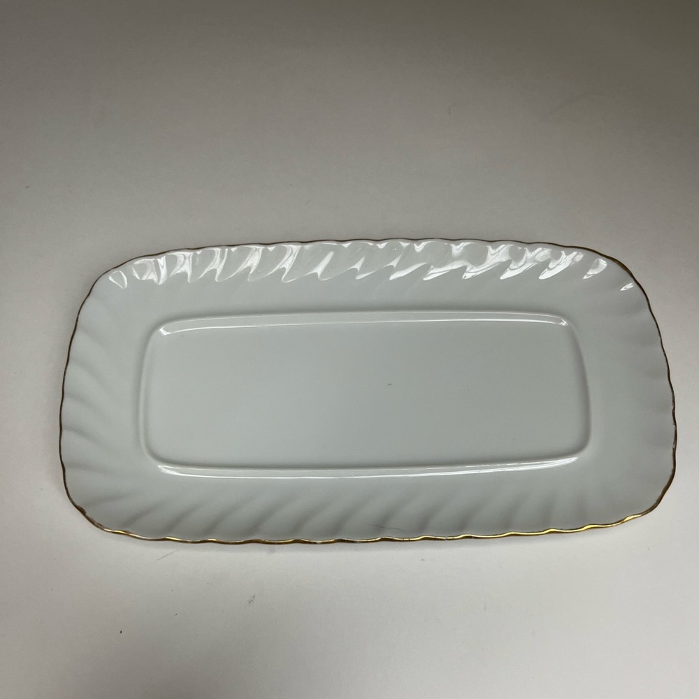 Vintage 1960s Japan Fine China Butter Dish | Regency Rose Pattern | Gold Trim - Picture 6 of 9